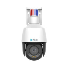 Load image into Gallery viewer, Alibi Vigilant 5MP IP 5x Outdoor Mini PTZ 164 ft IR 49 ft IllumiNite Starlight SmartSense Camera with Built-in Mic, Speaker, Alarm, and Red-Blue Strobe Light