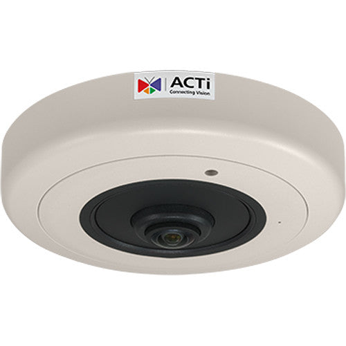 ACTi B511A 12MP Indoor Hemispheric Network Dome Camera with 1.65mm Fisheye Lens & Night Vision