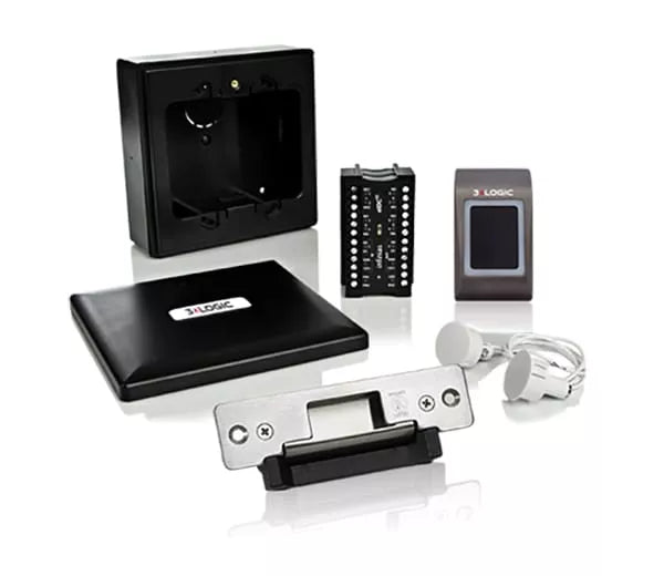 INFINIAS Single Door Add Kit with 3xLOGIC Prox Reader, Door Strike & Sensors - S-DOOR-KIT-MPW-LST