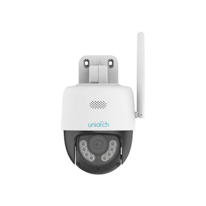 Uniview Uho-P1A-M3F4D Uniarch 3MP Weatherproof Wi-Fi Active Deterrence Mini Pan & Tilt IP Security Camera with a 4mm Fixed Lens