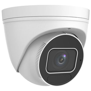 Supercircuits 4 Megapixel Starlight Varifocal Vandal-Resistant IP Turret Camera, 131 Feet