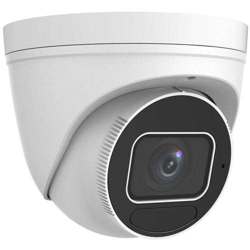 Supercircuits 8 Megapixel Starlight Varifocal Vandal-Resistant IP Turret Camera, 131 Feet